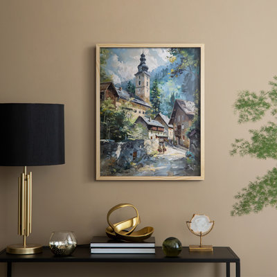 «LANDSCAPES Series CECLxxVI», reproduction d'art encadrée - bois massif