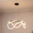 Shiana Contemporary Minimalist 360 Adjustable Silicone Neon Rope Dimmable Integrated Chandelier-2079587925-2061349744