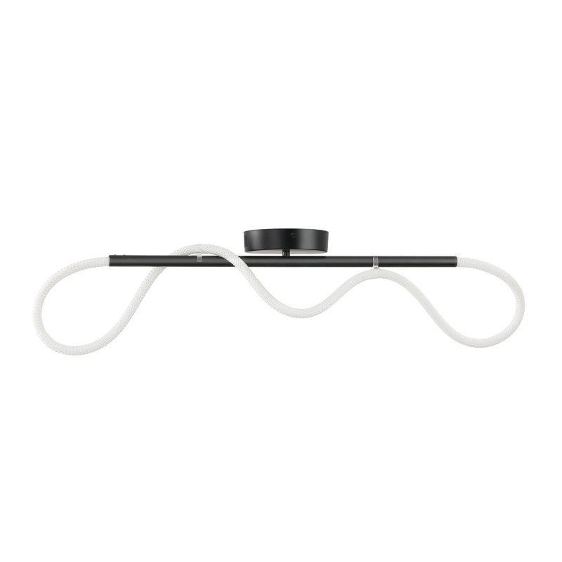 Plafonnier encastré à DEL Binta, Noir, noir, noir, noir, H 21 po x l 23,63 po x P 0,75 po