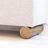 Cerryn Linen Upholstered Bench with Tube Pillows and Sculptural Metal Legs – Modern Accent Bench for Living, Bedroom, or Entryway