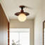 Glass Semi Flush Mount