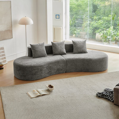 Canapé modulaire courbé moderne, canapé 5 places, confortable et élégant