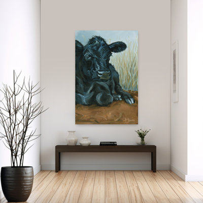Portrait de vache Angus