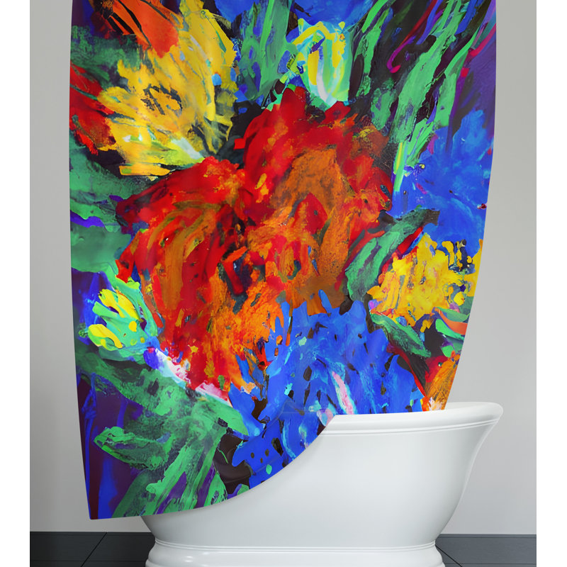 Rideau de douche Puneeth, H 72 po x l 70 po