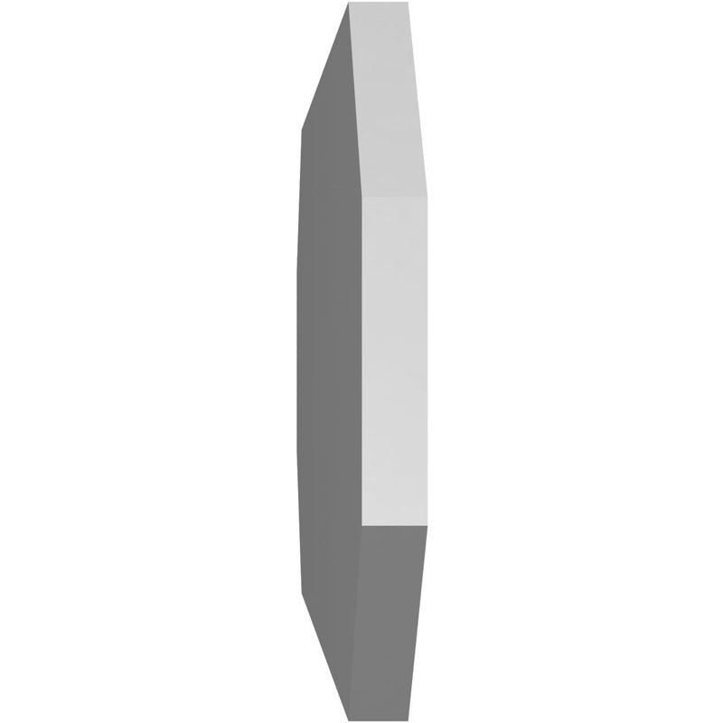 Évent horizontal gondole allongé en surface octogonal Signature, H 18 po x l 42 po x P 1,5 po