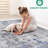 2x3 Area Rug In Silver/blue/abstract, Non-shedding And Stain , Ideal For A Cozy Home Living Room Bedroom Dining Office Stylish 2x3, Various Rooms Like Living, Bedroom, Dining,