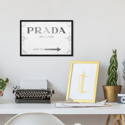 Milan Sign - Textual Art on Canvas