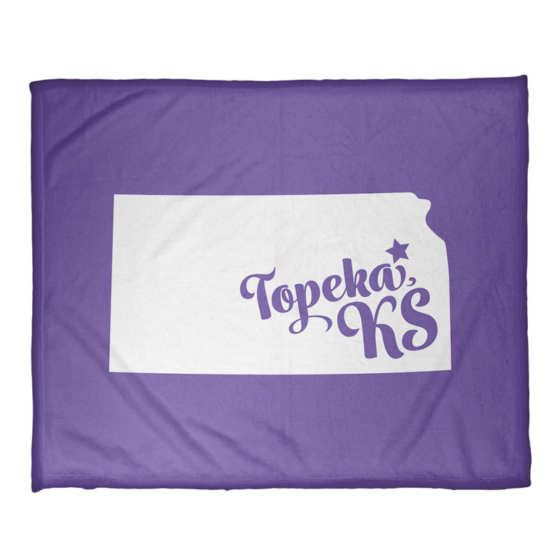 Sewn Throw Blanket, 32.5" W x 42.5" L, Purple