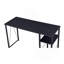 Bureau d'écriture rectangulaire avec tablette à 2 niveaux, noir-180167103
