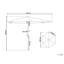 Varese 270 cm W X 270 cm D Hexagonal Tilt Market Parasol with Crank Lift-1064046040-1064046045