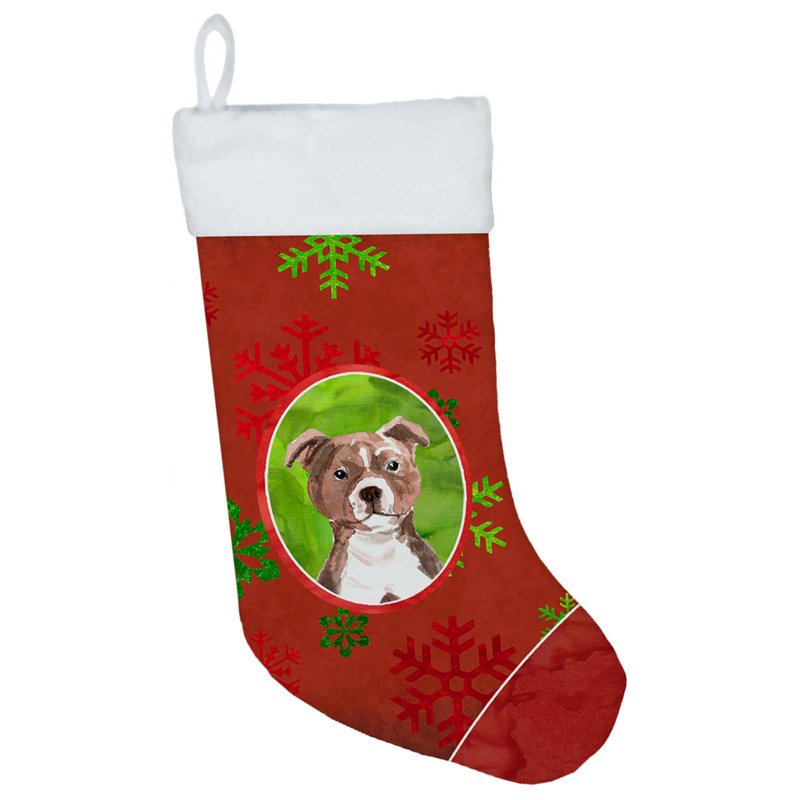 Chaussette de Noël, Staffordshire Bull Terrier