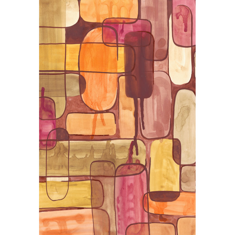 Mod Sunset II by Regina Moore - No Frame Print on Canvas, 46cm H x 30cm W x 3.8cm D