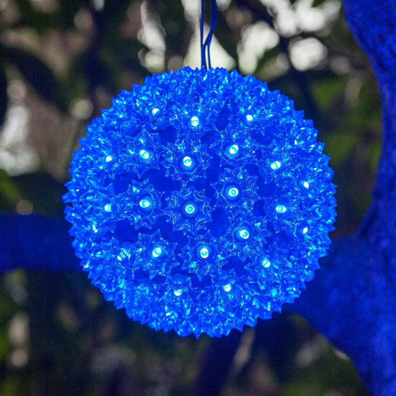 Ensemble de 50 lumières sphériques bleues Sphere