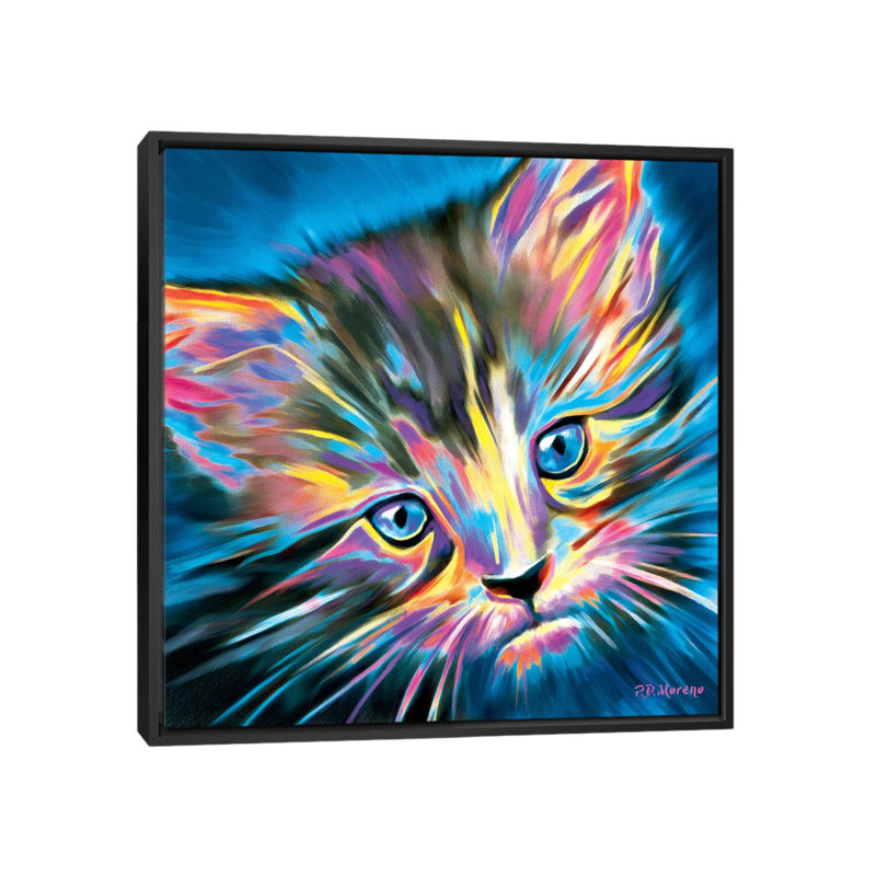 Pepper by P.D. Moreno - Print on Canvas, Black Framed, 93.98 cm H x 93.98 cm W
