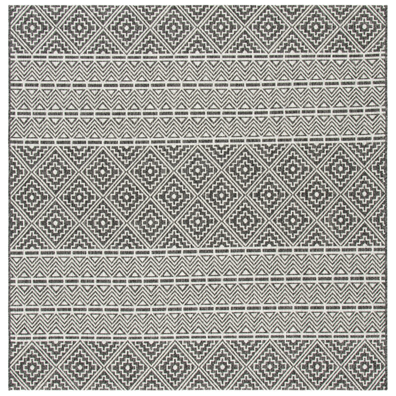 Sulligent Performance Southwestern Indoor/Outdoor Area Rug, Square 4'