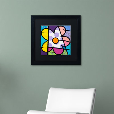 Big Flower I Framed Print on Canvas