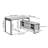 Draylen L-Shaped Metal Base Credenza Desk-631485296