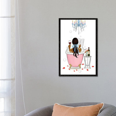 Time For Myself - Black Hair by Rongrong DeVoe - Gallery-Wrapped Canvas Giclée on Canvas