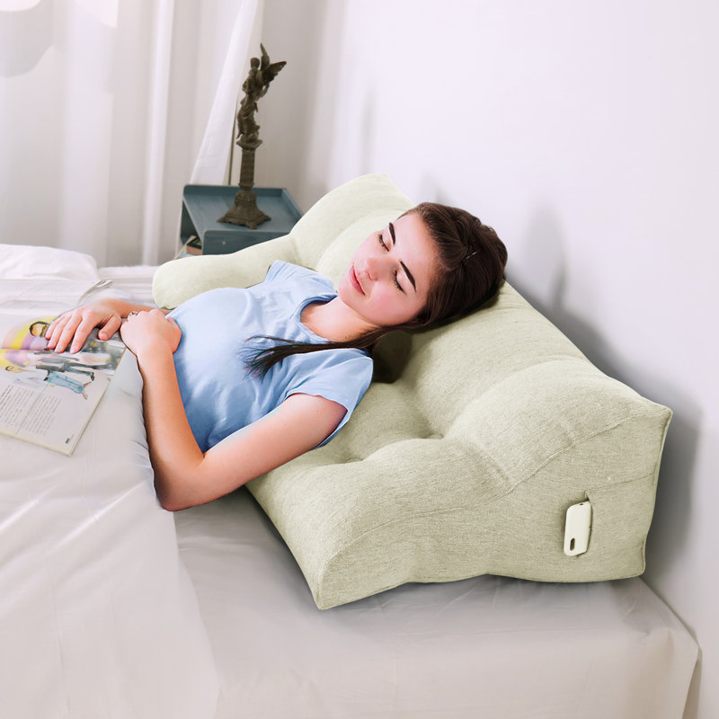Wedge Headboard Pillow, Ivory, 56cm x 120cm