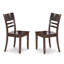 5 Piece Dining Table Set for 4 Includes a Round Kitchen Table and 4 Dining Room Chairs, 42x42 Inch, Cappuccino-1842968471-1750451853