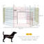60cm H Panel Metal Pet Barrier With Door