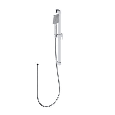 Rail de douche, boyau et douchette en chrome VITTEUR