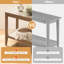Ensemble de 2 tables de bout étroites avec tablettes pour petits espaces Boho-924254957