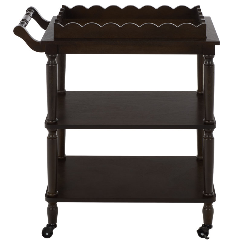Haven 3 Tier Dining Cart, Dark Chocolate