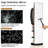 360° Rotating Full Length Floor Mirror With Coat Rack, Multifunctional Storage, Solid Rubberwood, Black, 69"x14"-1901980950