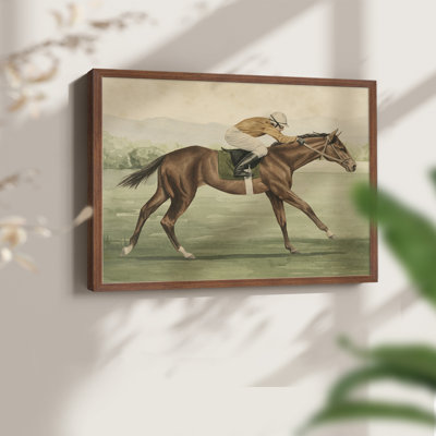 Vintage Equestrian II -Framed Print - Restickable