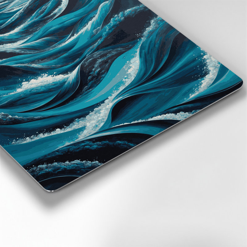 Abstract Landscape 35 Grey Metal Wall Art, 12" H x 18" W