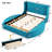 Upholstered Platform Bed  Storage Velvet Bed With Wingback Headboard And 1 Big Drawer-831953154