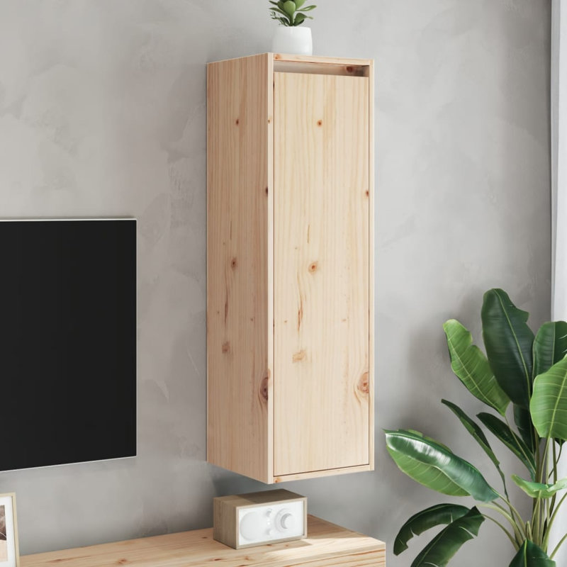 Goeffrey 100cm H x 30cm W Solid Wood Floating Bookcase, 1, Natural