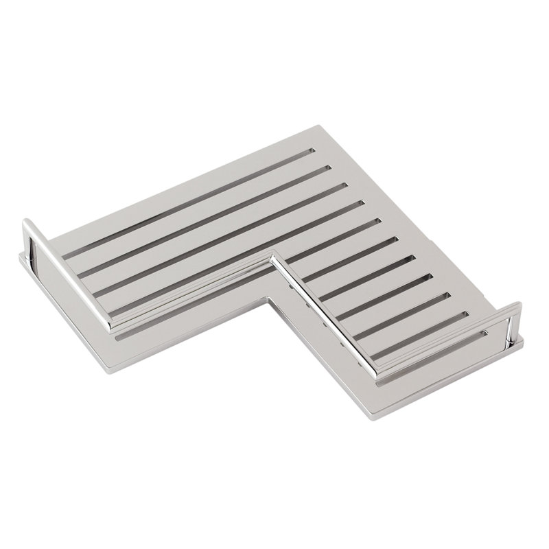 Surface Corner Shower Shelf, Polished Chrome