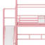 Lit mezzanine en forme de maison avec glissade, escalier, étagères de rangement et conception silencieuse-2043374735
