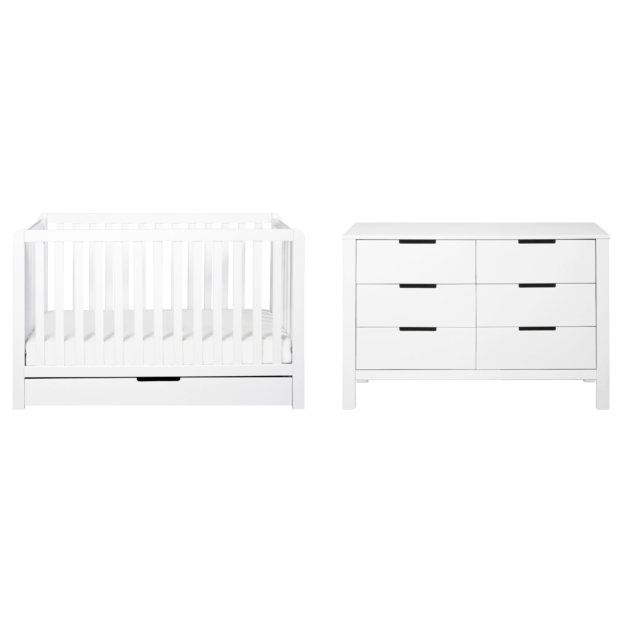 Colby Convertible Standard Nursery Furniture Set, White