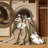 Machine Washable Botanical Brown Area Rug-1831240947