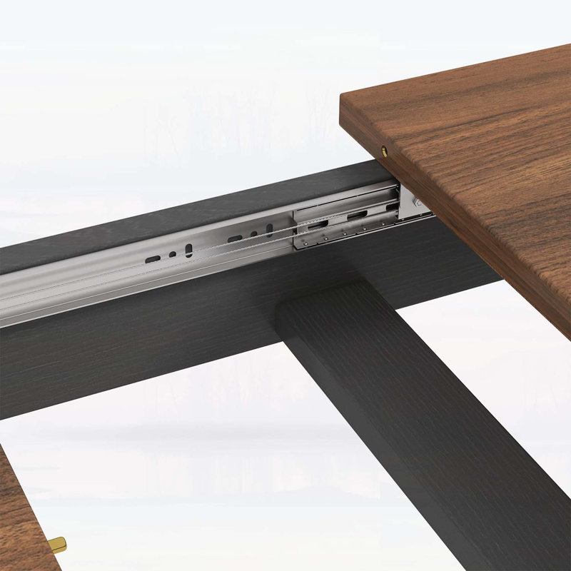 Table de salle à manger extensible pour la cuisine, parfaite pour une utilisation polyvalente et peu encombrante dans les maisons modernes.