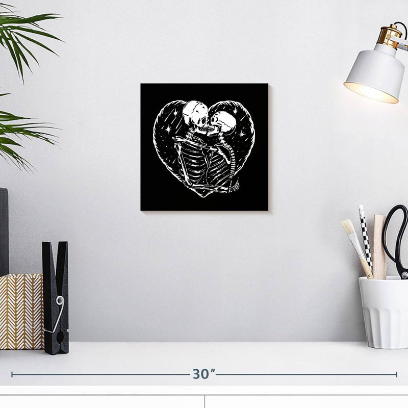 Hitzel Skeleton Romance, 10" H x 10" W