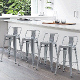 Addis Counter Stool with Metal Frame