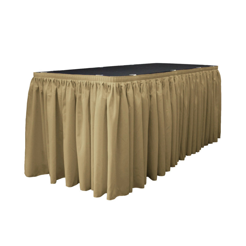 Jupe de table, Noir, L 252 po x l 29 po