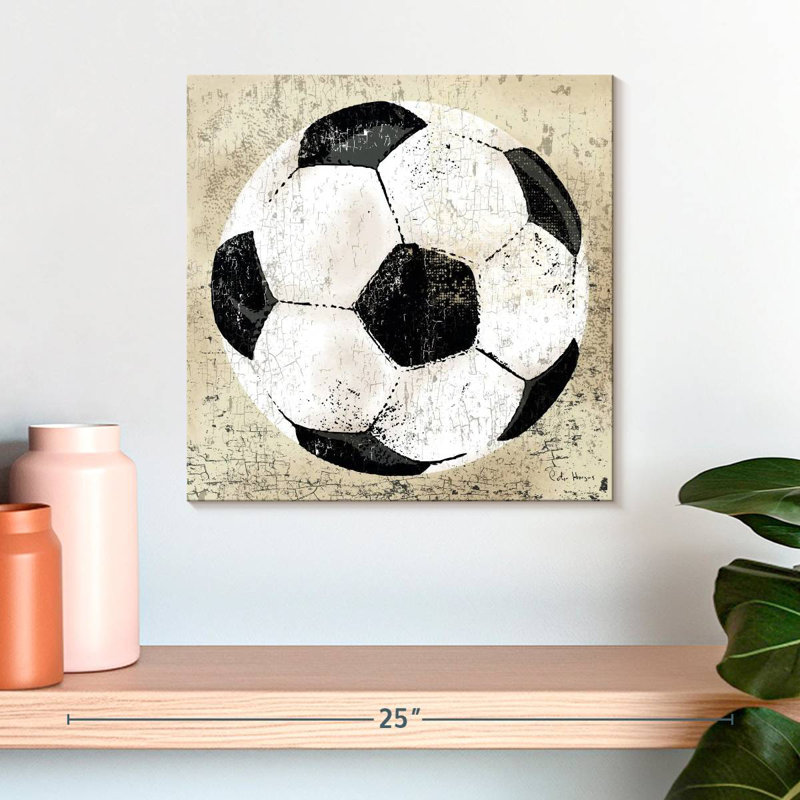 Ballon de football rétro Sirpi, H 16 po x l 16 po