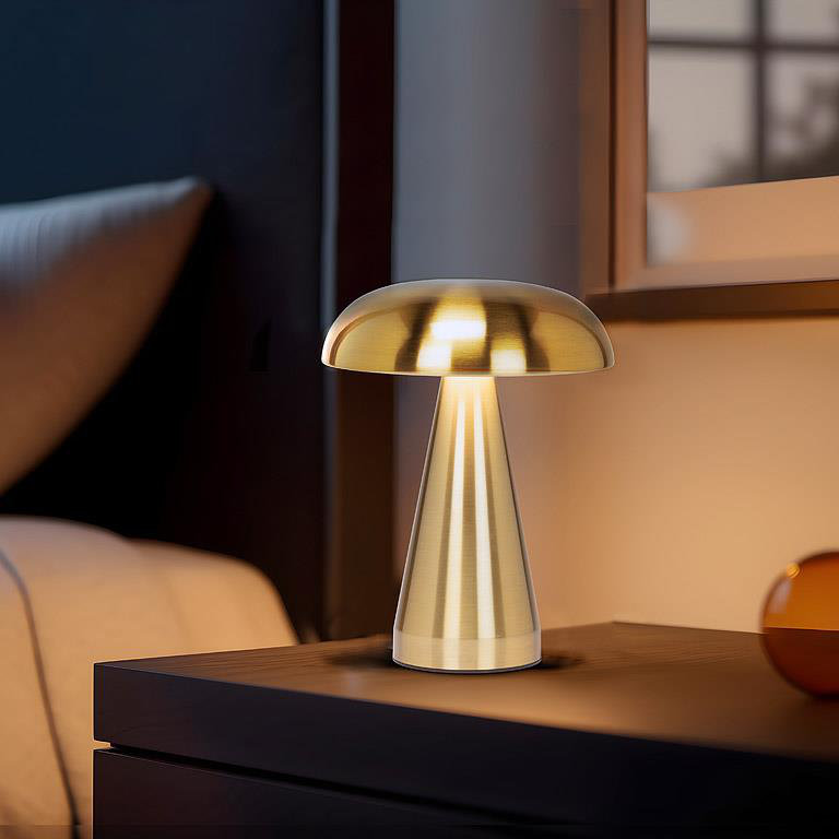 Lampe de table à DEL Abbott Trilite, Or brossé