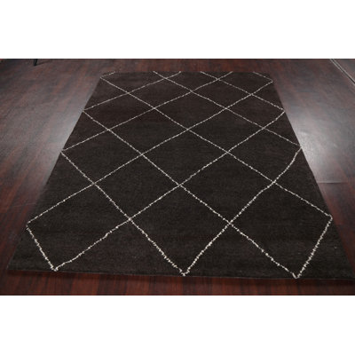 Merida One-of-a-Kind 5'3" X 7'8" Wool Area Rug in Brown