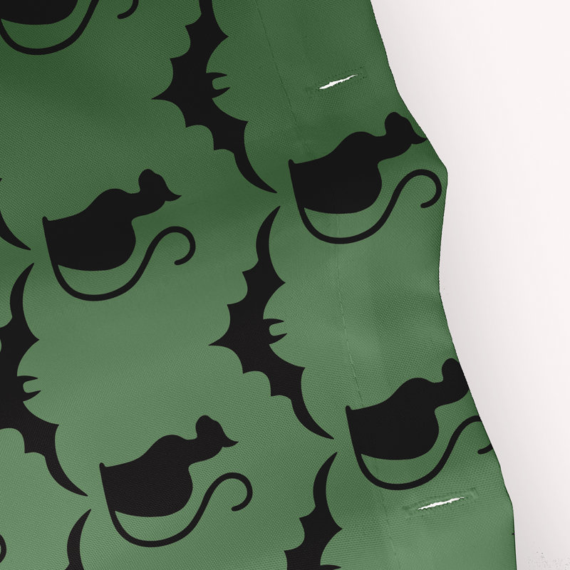 Doublure de rideau de douche simple en polyester Deneesha, Sauge