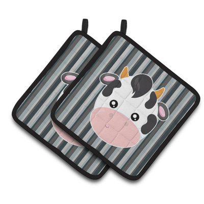 Caroline's Treasures Cow Face Potholder