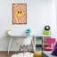 Toile flottante encadrée «Wavy Checkered Smiley» par JJ Design House, LLC.-59103308-59103310