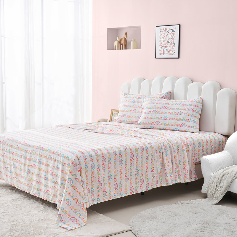 Ensemble de draps super doux avec motif imprimé pour une chambre à coucher confortable et vibrante