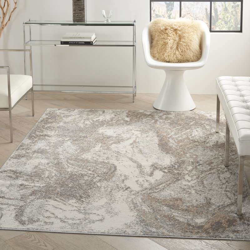Abstract Indoor Rug, Rectangle 4' x 6'