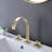 Widespread Faucet 2-handle 3 Hole Sink Brass Bathroom Faucet